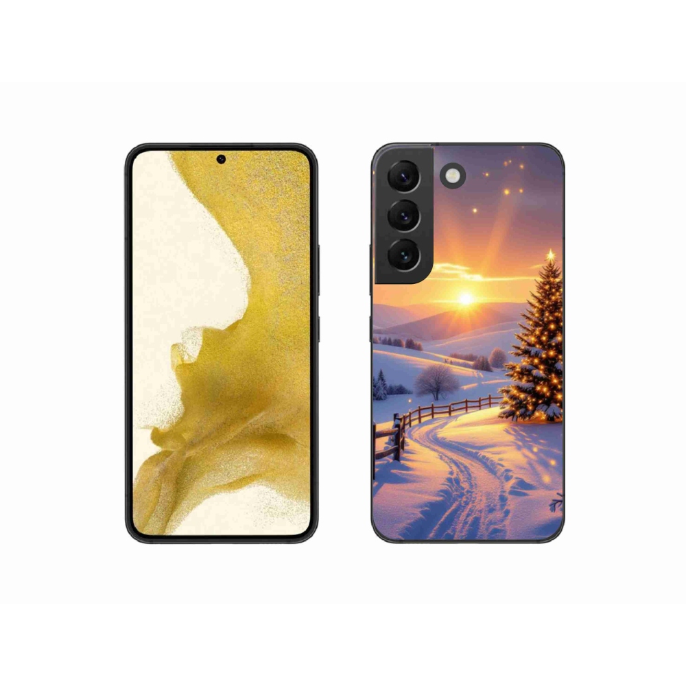 Gelový kryt mmCase na Samsung Galaxy S22 5G - zimní krajina