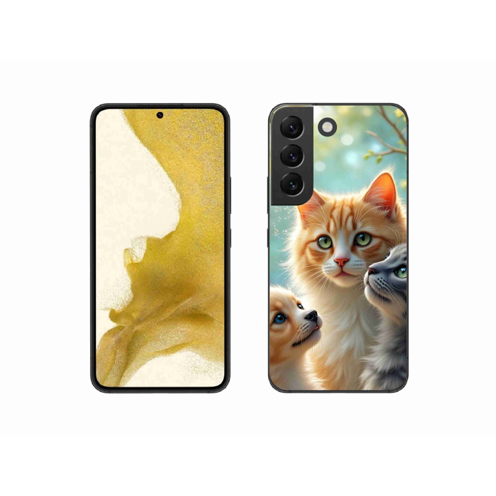 Gelový kryt mmCase na Samsung Galaxy S22 5G - zvířecí přátelství 2