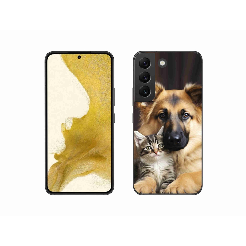 Gelový kryt mmCase na Samsung Galaxy S22 5G - zvířecí přátelství
