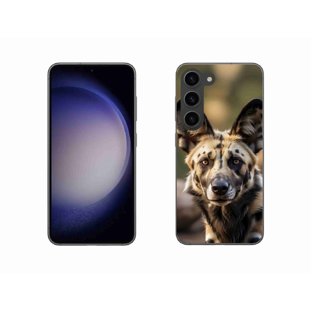 Gelový kryt mmCase na Samsung Galaxy S23 5G - africký divoký pes