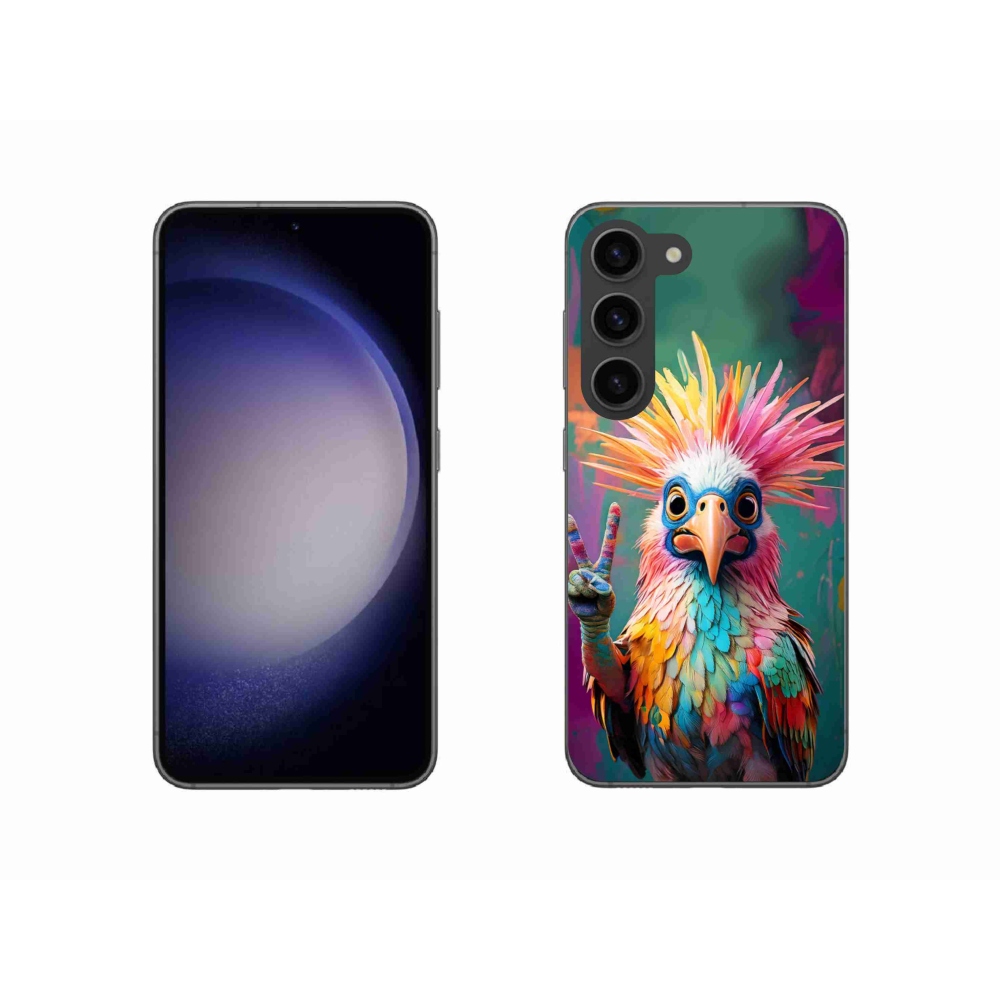 Gelový kryt mmCase na Samsung Galaxy S23 5G - barevný rebel