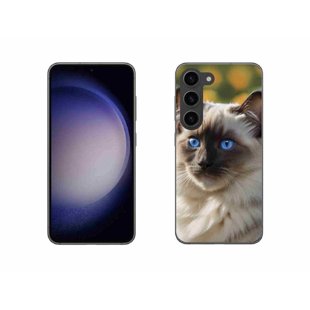 Gelový kryt mmCase na Samsung Galaxy S23 5G - bílý ragdoll