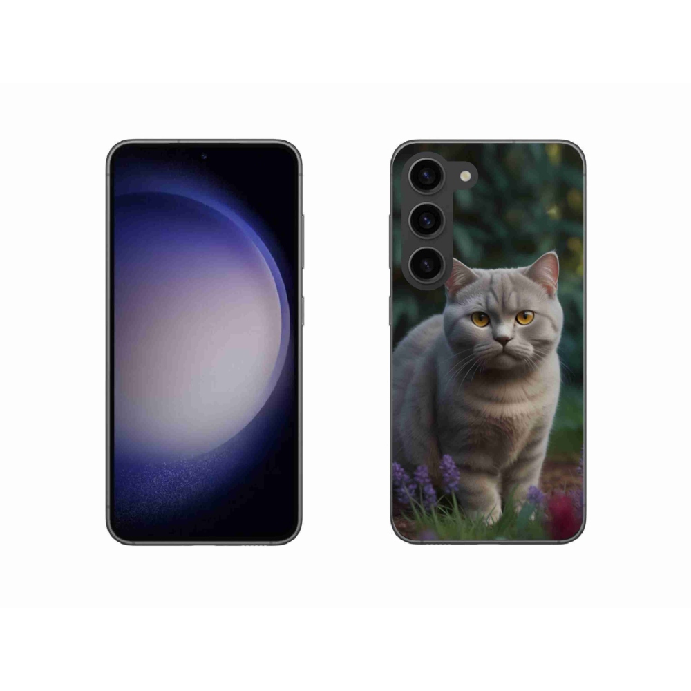 Gelový kryt mmCase na Samsung Galaxy S23 5G - britská kočka