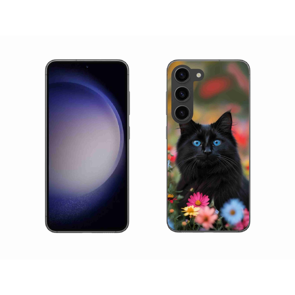 Gelový kryt mmCase na Samsung Galaxy S23 5G - černé kotě 4
