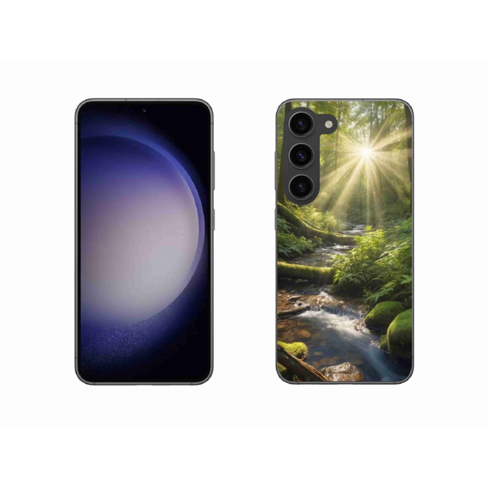 Gelový kryt mmCase na Samsung Galaxy S23 5G - hlubina lesa