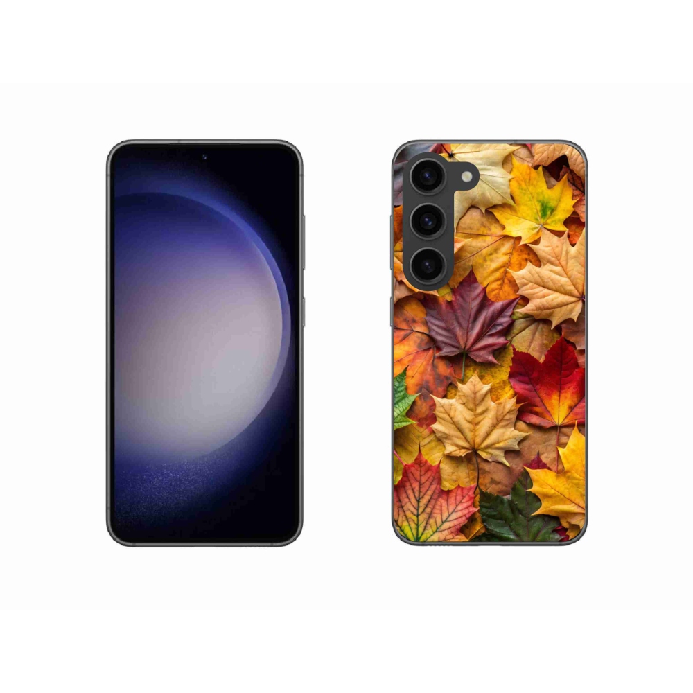 Gelový kryt mmCase na Samsung Galaxy S23 5G - javorové listy 2