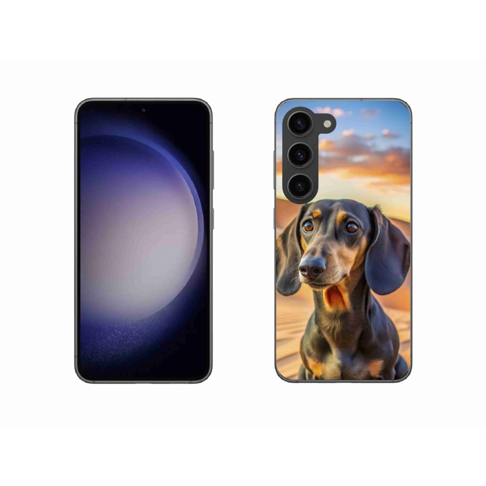 Gelový kryt mmCase na Samsung Galaxy S23 5G - jezevčík 3 