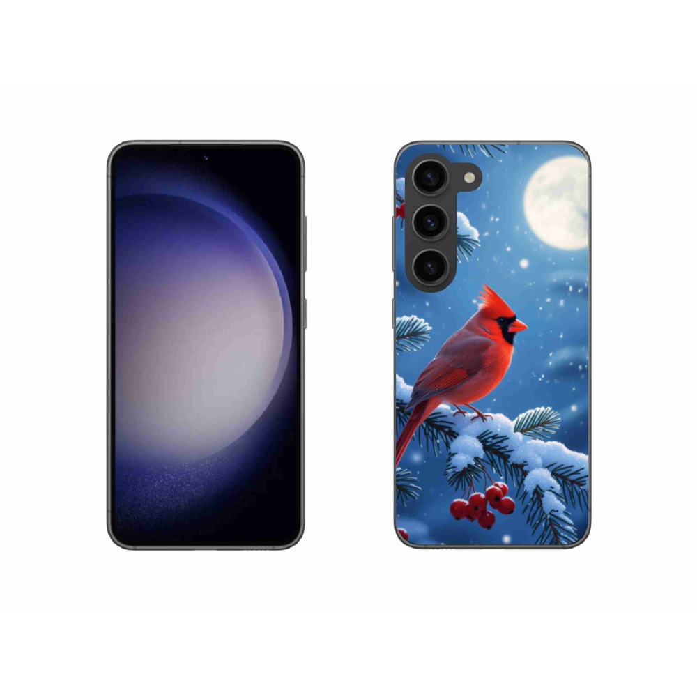 Gelový kryt mmCase na Samsung Galaxy S23 5G - kardinál červený