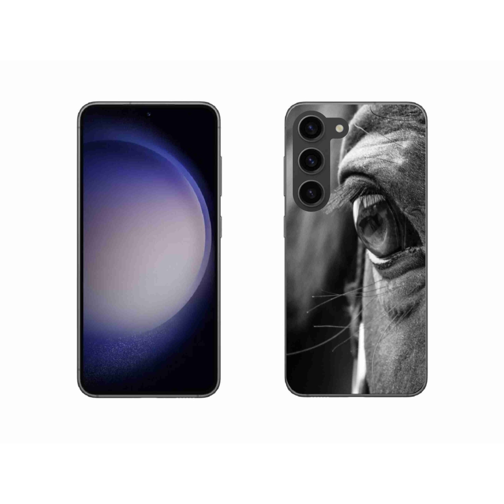 Gelový kryt mmCase na Samsung Galaxy S23 5G - koňský pohled