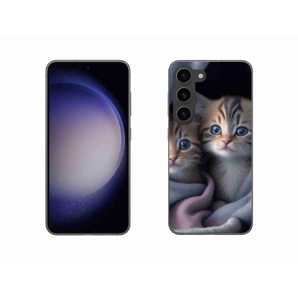 Gelový kryt mmCase na Samsung Galaxy S23 5G - kočičí duo 2