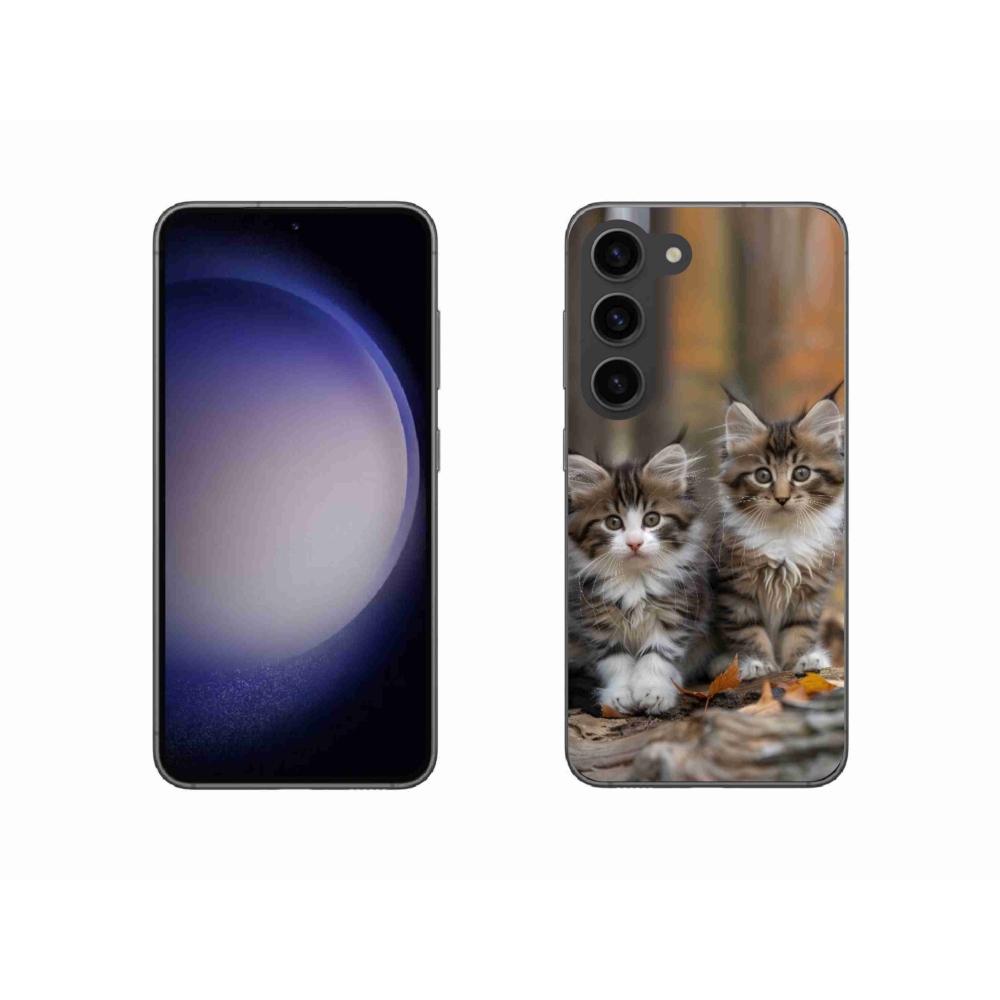Gelový kryt mmCase na Samsung Galaxy S23 5G - kočičí duo 3