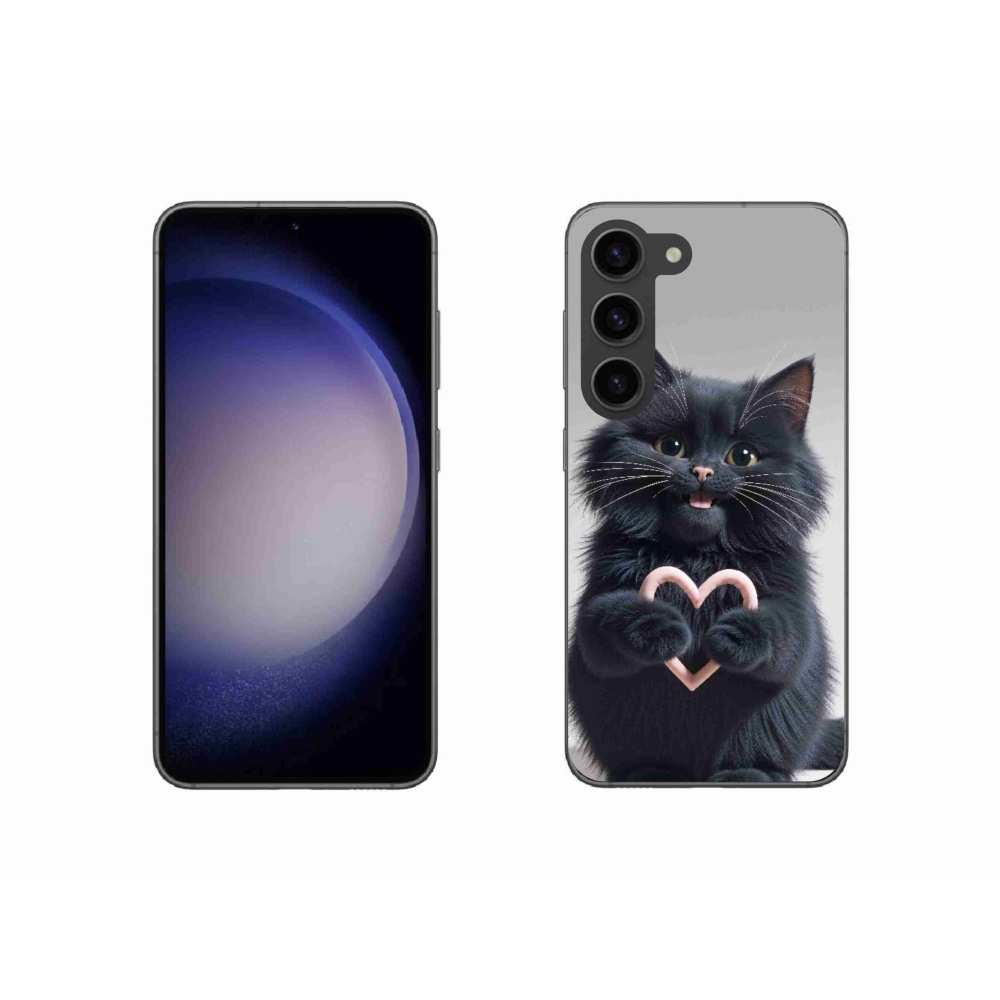 Gelový kryt mmCase na Samsung Galaxy S23 5G - kočičí láska 3