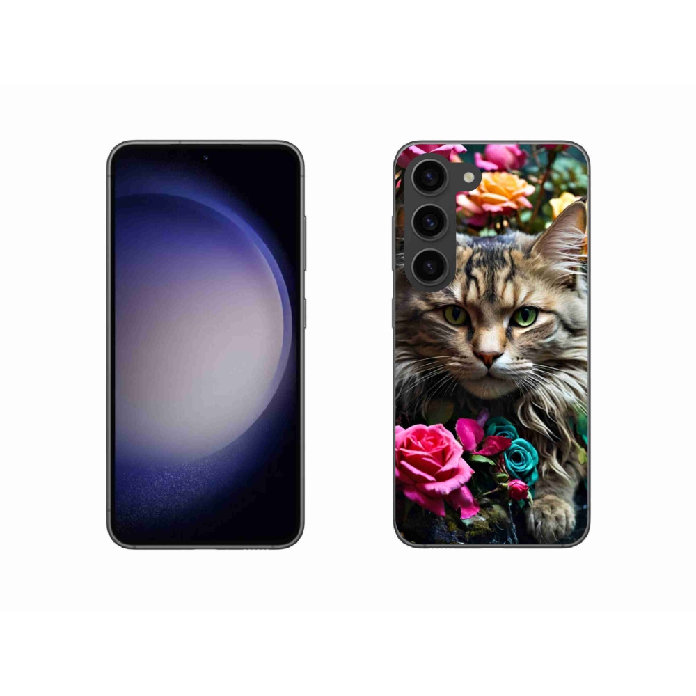 Gelový kryt mmCase na Samsung Galaxy S23 5G - kočíčí pohled 2