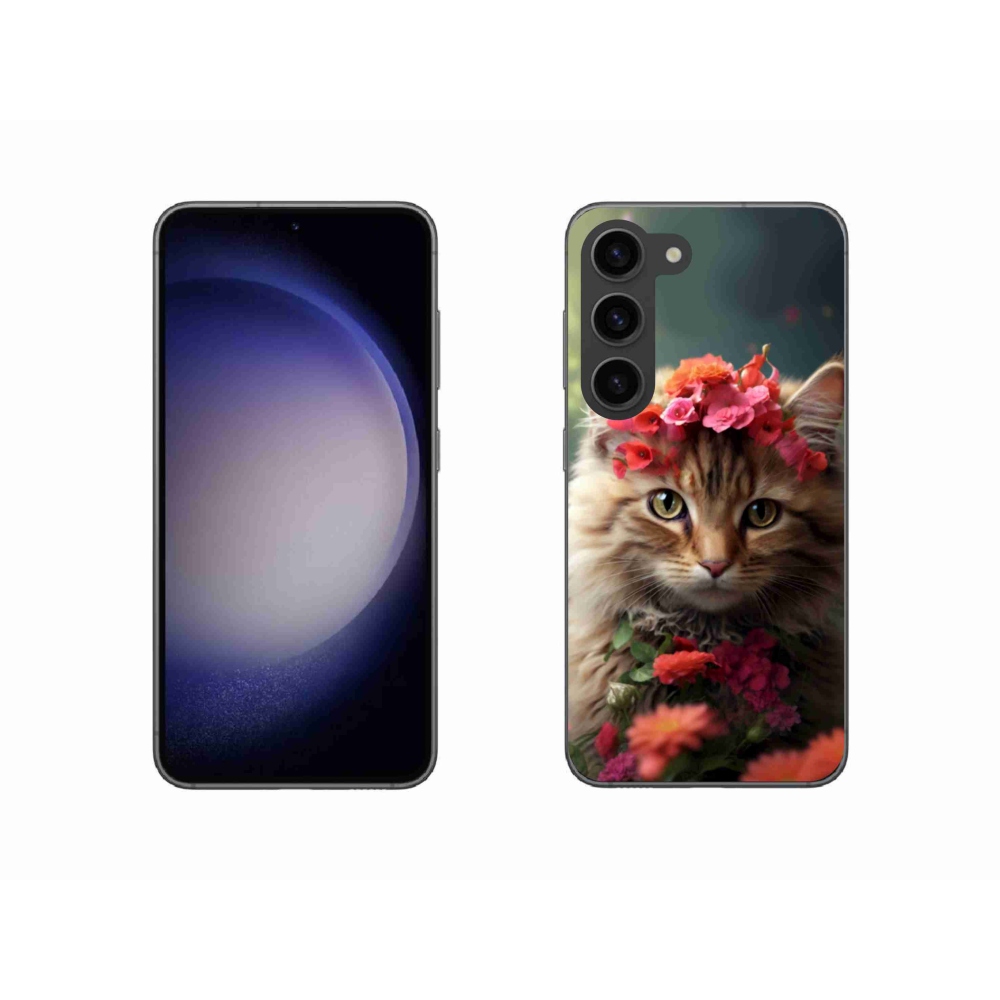 Gelový kryt mmCase na Samsung Galaxy S23 5G - kočíčí princezna