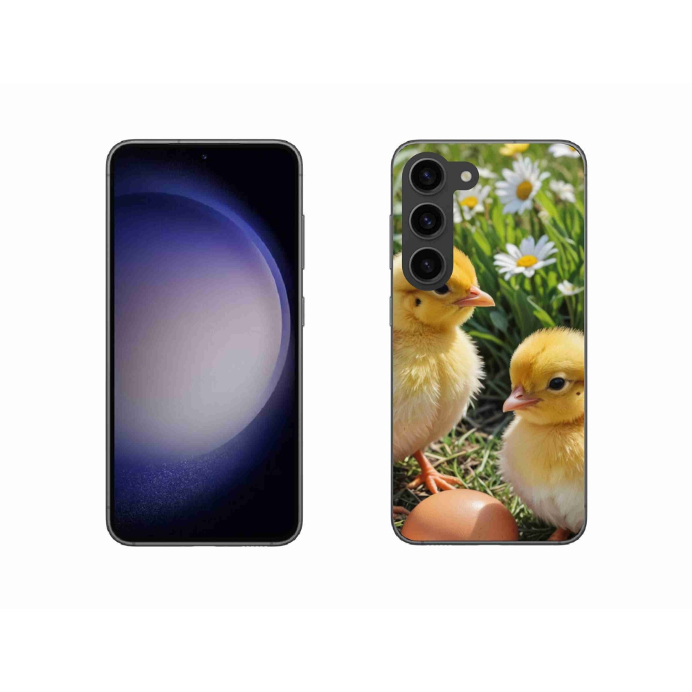 Gelový kryt mmCase na Samsung Galaxy S23 5G - kuřátka