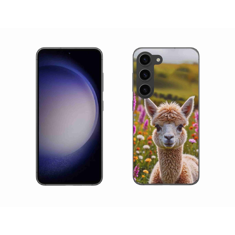 Gelový kryt mmCase na Samsung Galaxy S23 5G - lama na louce