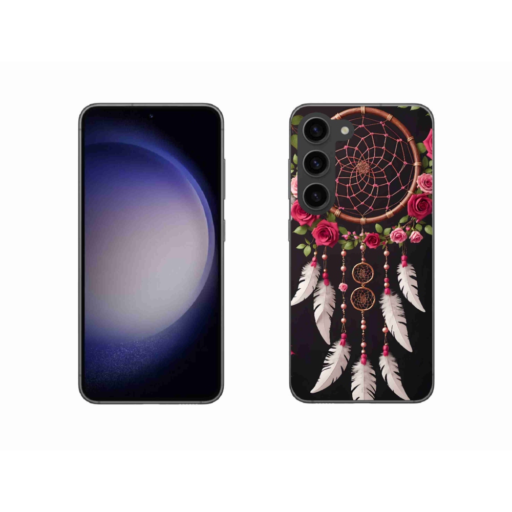 Gelový kryt mmCase na Samsung Galaxy S23 5G - lapač snů s růžemi