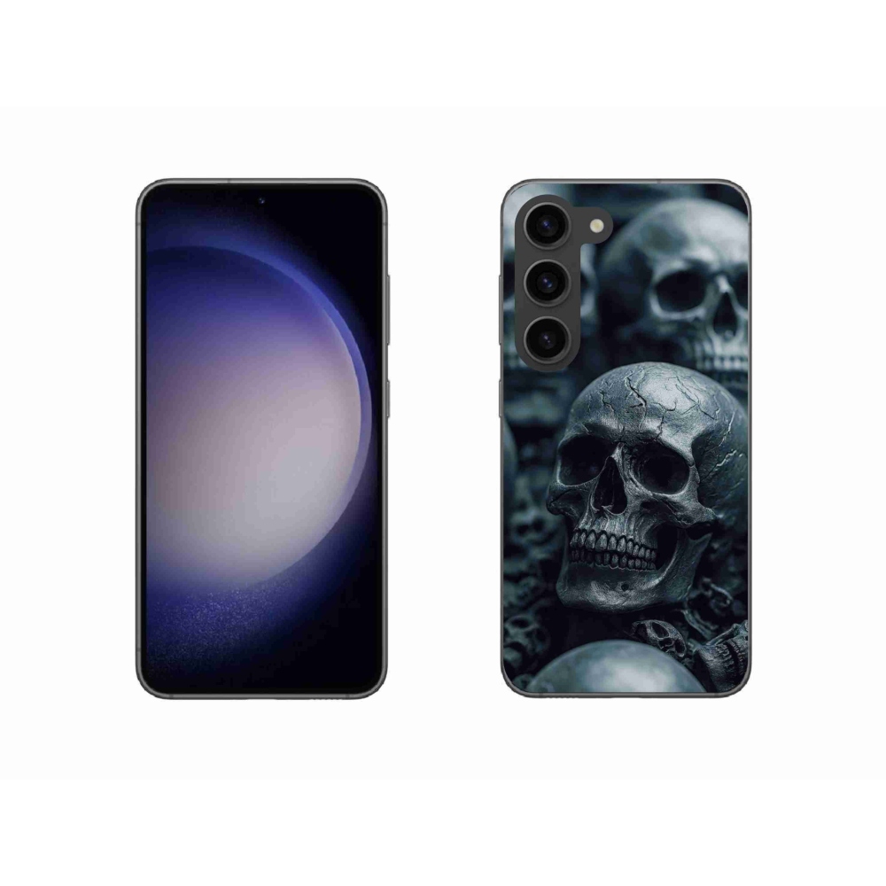 Gelový kryt mmCase na Samsung Galaxy S23 5G - lebka 2