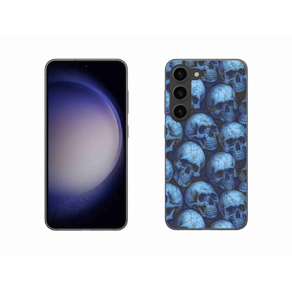 Gelový kryt mmCase na Samsung Galaxy S23 5G - lebky