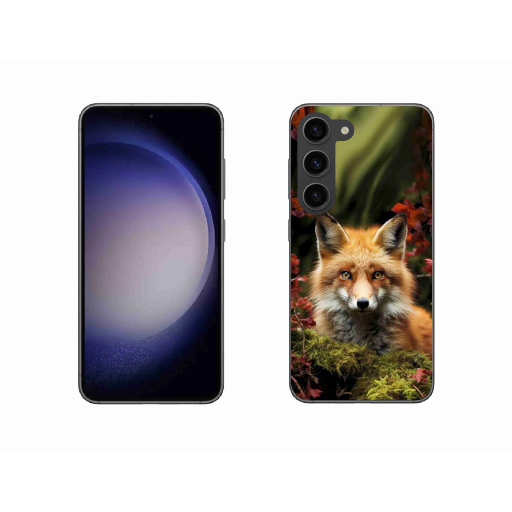 Gelový kryt mmCase na Samsung Galaxy S23 5G - liška v lese