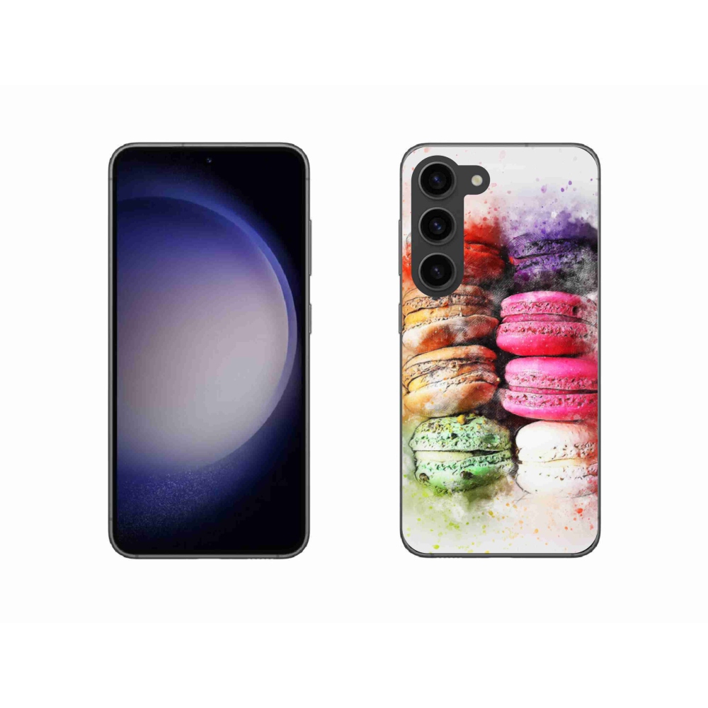 Gelový kryt mmCase na Samsung Galaxy S23 5G - makrónky