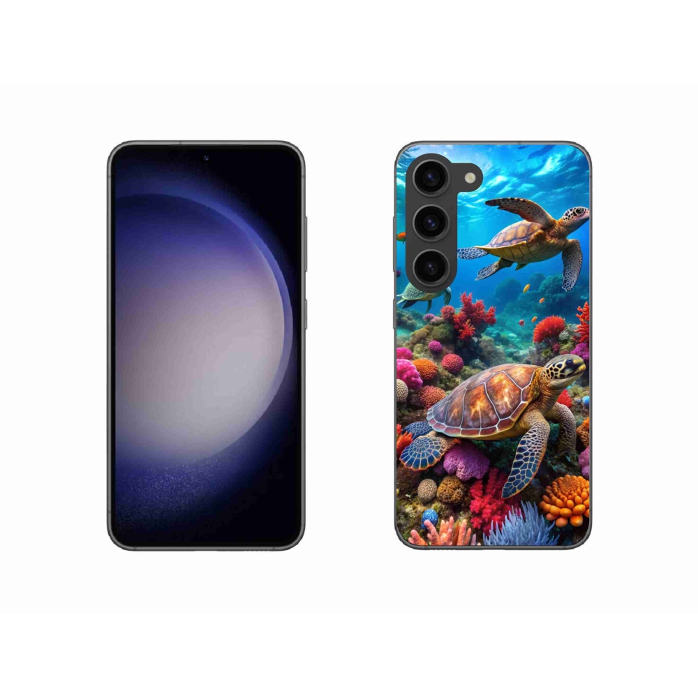 Gelový kryt mmCase na Samsung Galaxy S23 5G - mořský svět 2