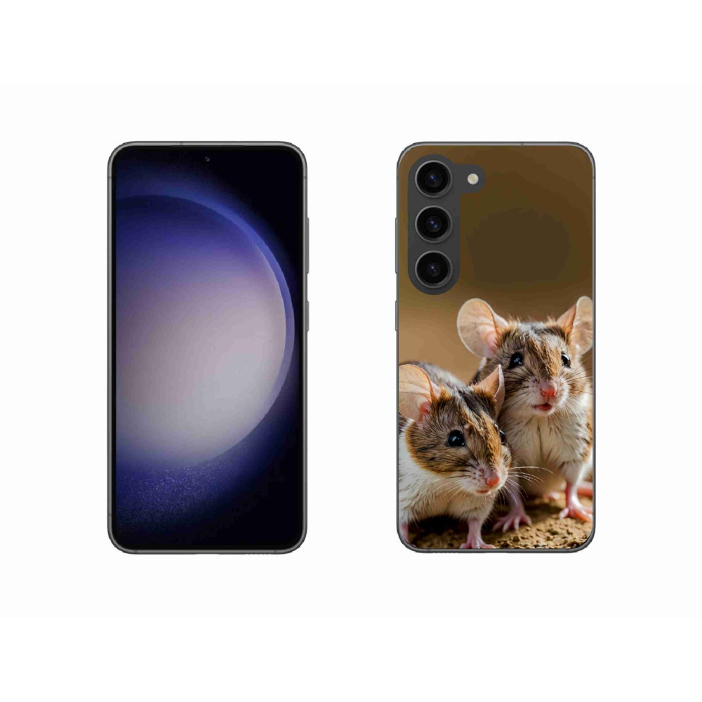 Gelový kryt mmCase na Samsung Galaxy S23 5G - myší duo