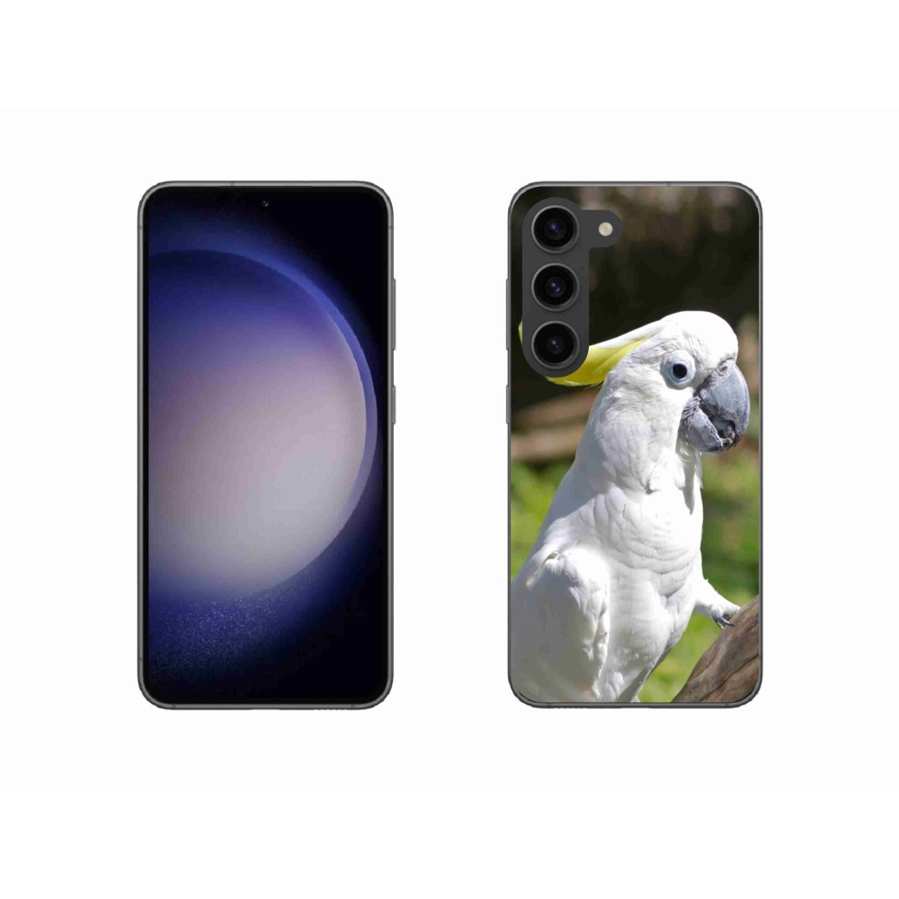 Gelový kryt mmCase na Samsung Galaxy S23 5G - papoušek kakadu 2