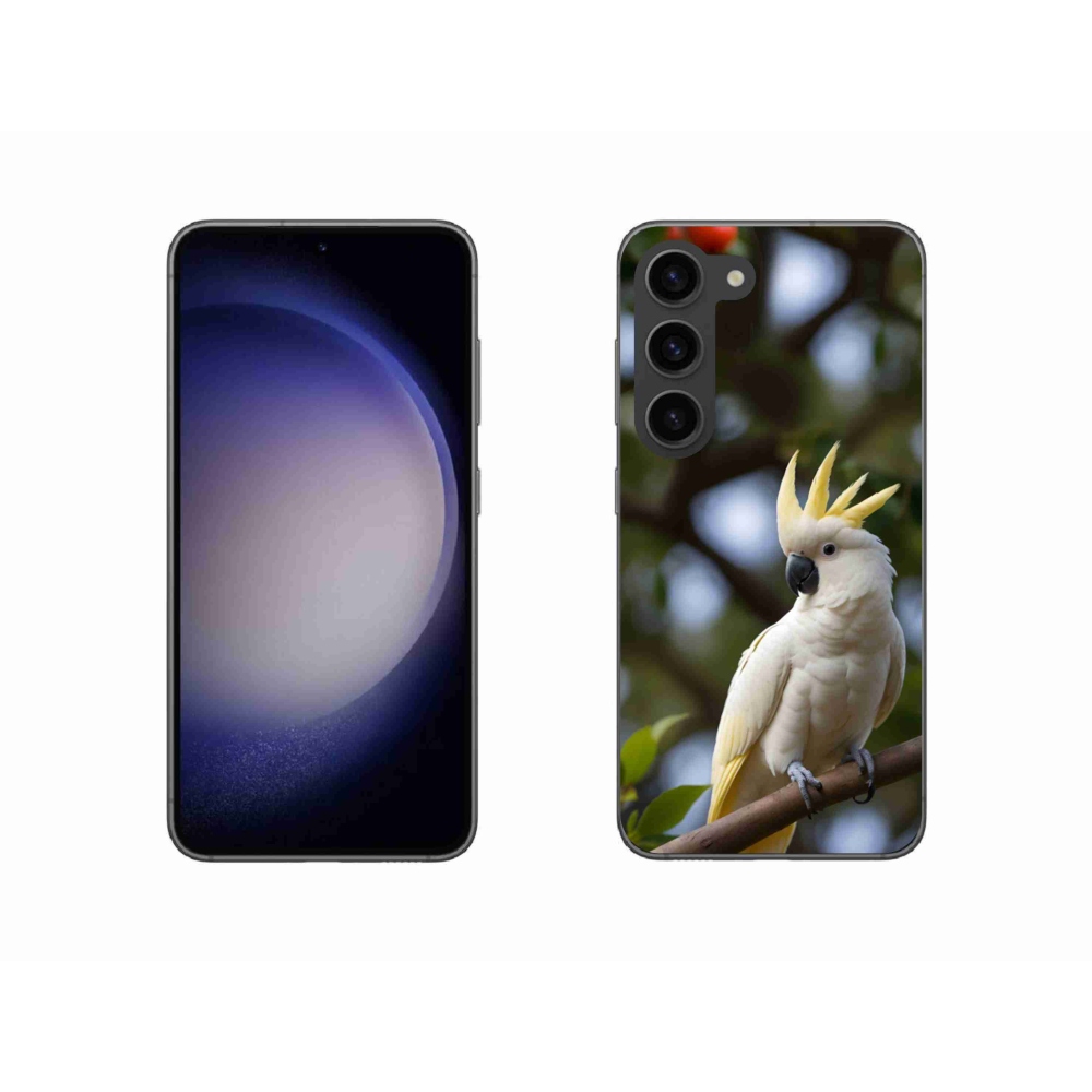 Gelový kryt mmCase na Samsung Galaxy S23 5G - papoušek kakadu 3