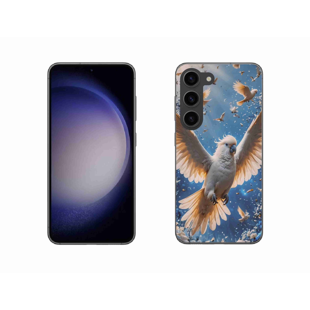 Gelový kryt mmCase na Samsung Galaxy S23 5G - papoušek kakadu