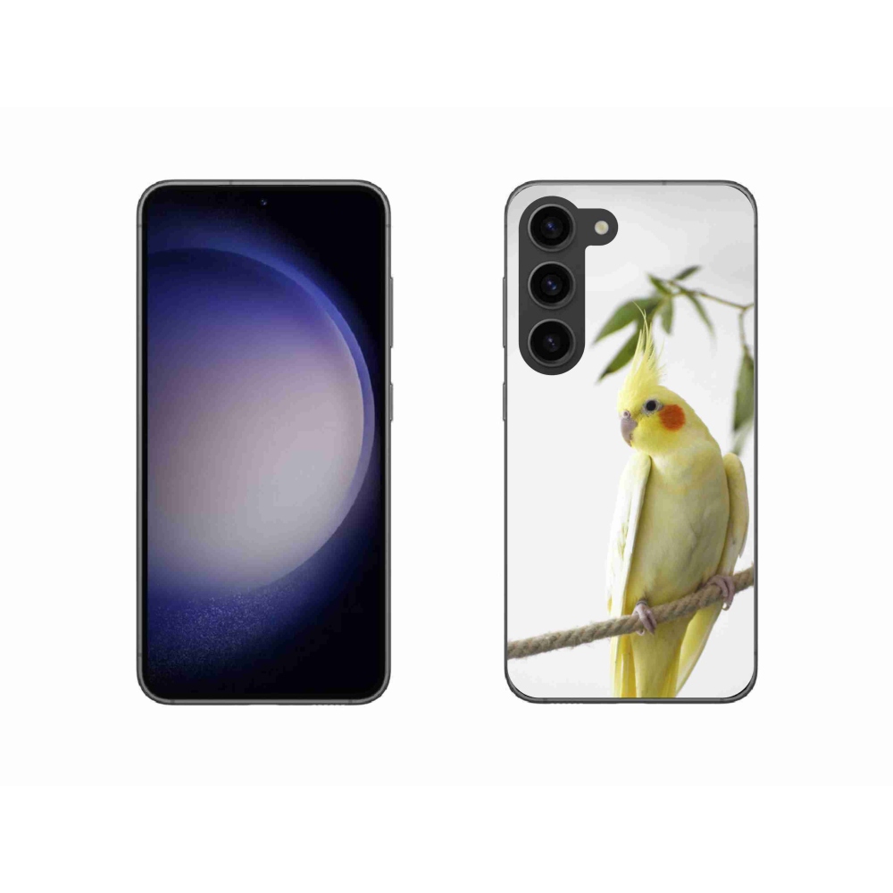 Gelový kryt mmCase na Samsung Galaxy S23 5G - papoušek korela chocholatá