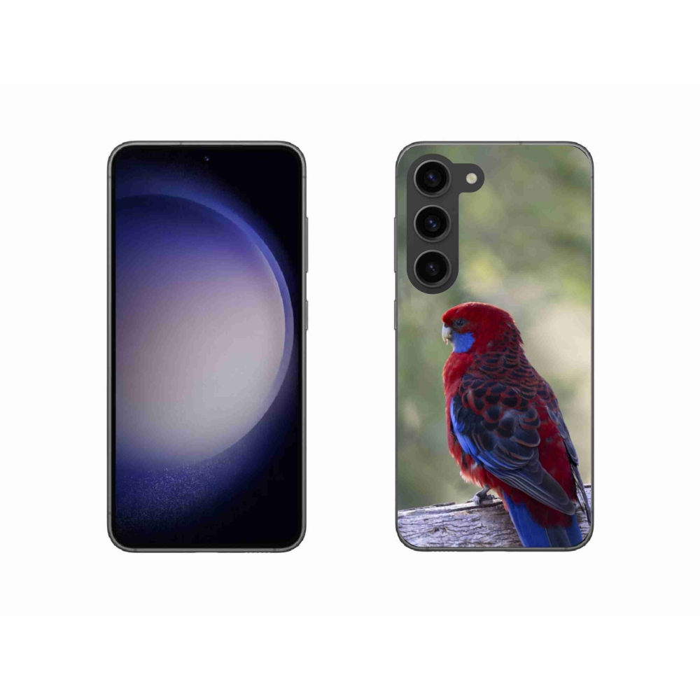 Gelový kryt mmCase na Samsung Galaxy S23 5G - papoušek rosela