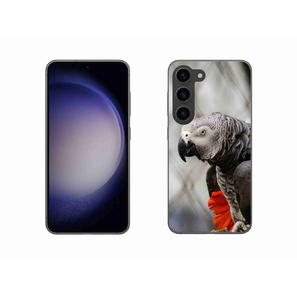 Gelový kryt mmCase na Samsung Galaxy S23 5G - papoušek žako 3