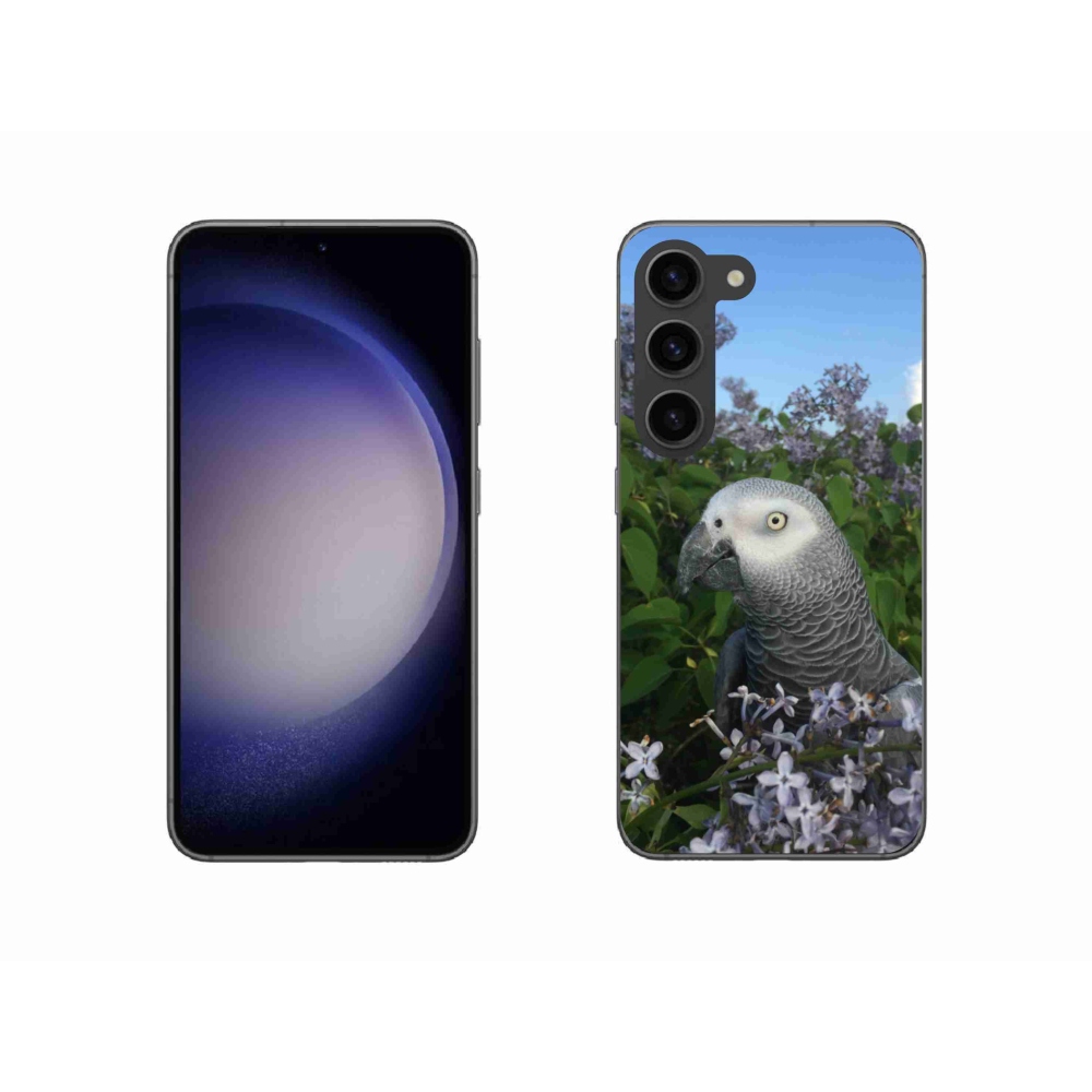 Gelový kryt mmCase na Samsung Galaxy S23 5G - papoušek žako