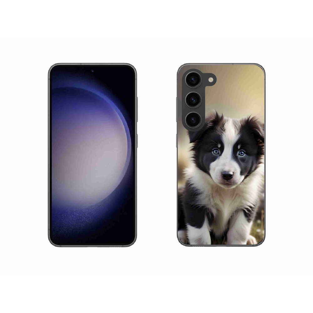 Gelový kryt mmCase na Samsung Galaxy S23 5G - roztomilá border kolie