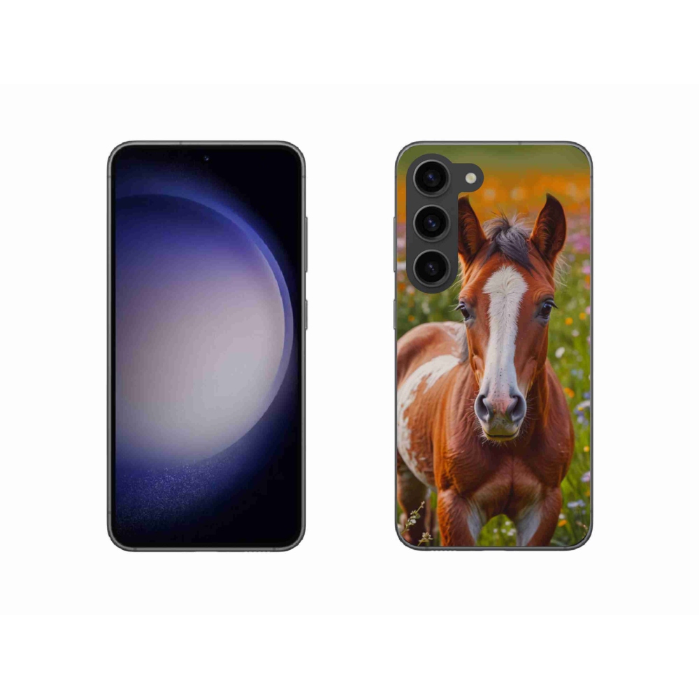 Gelový kryt mmCase na Samsung Galaxy S23 5G - roztomilé hříbě