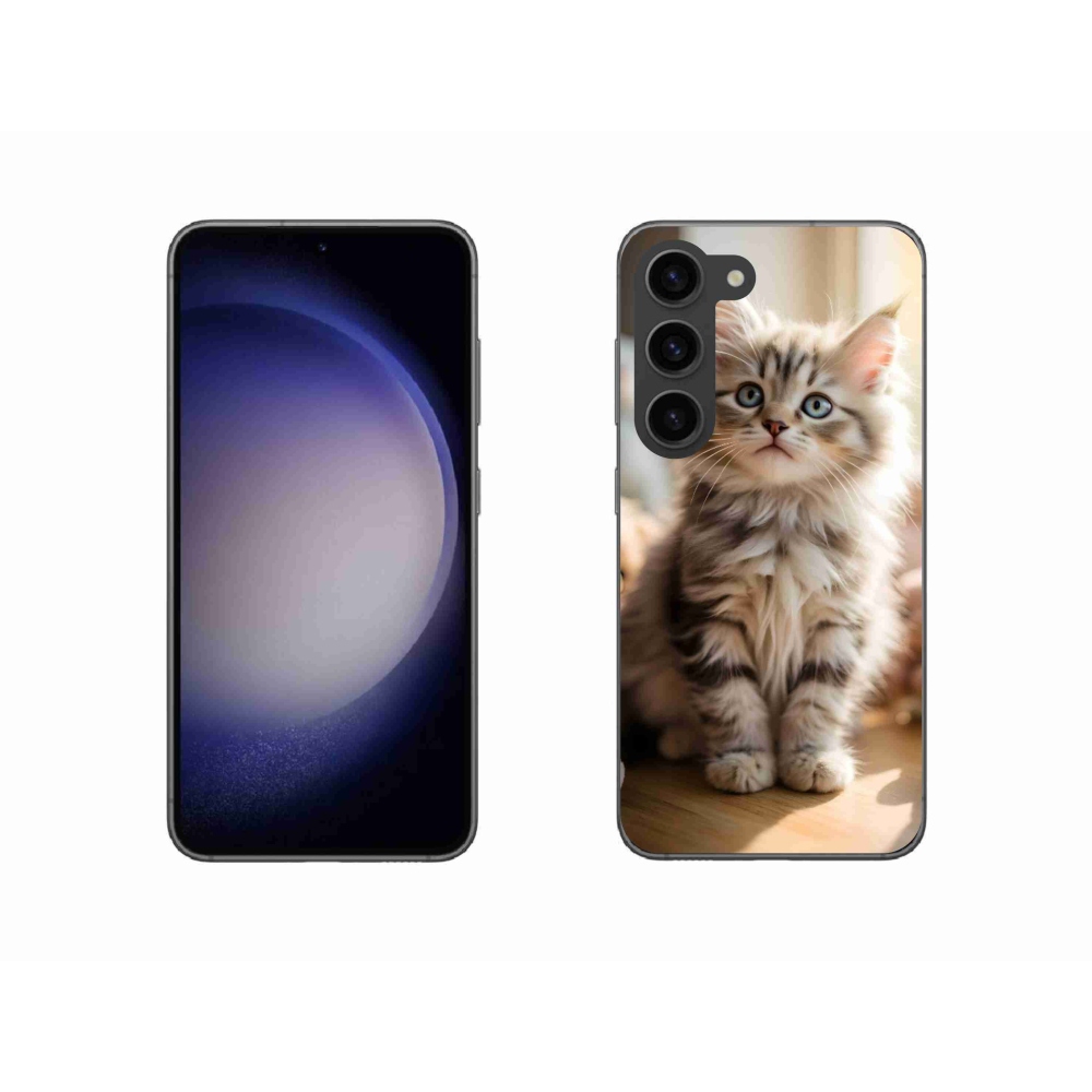 Gelový kryt mmCase na Samsung Galaxy S23 5G - roztomilé kotě 10