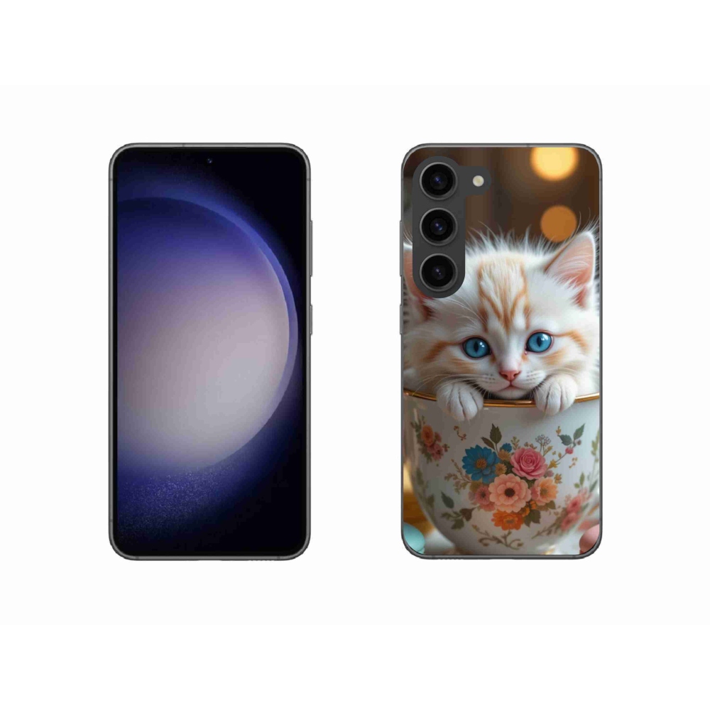 Gelový kryt mmCase na Samsung Galaxy S23 5G - roztomilé kotě 6