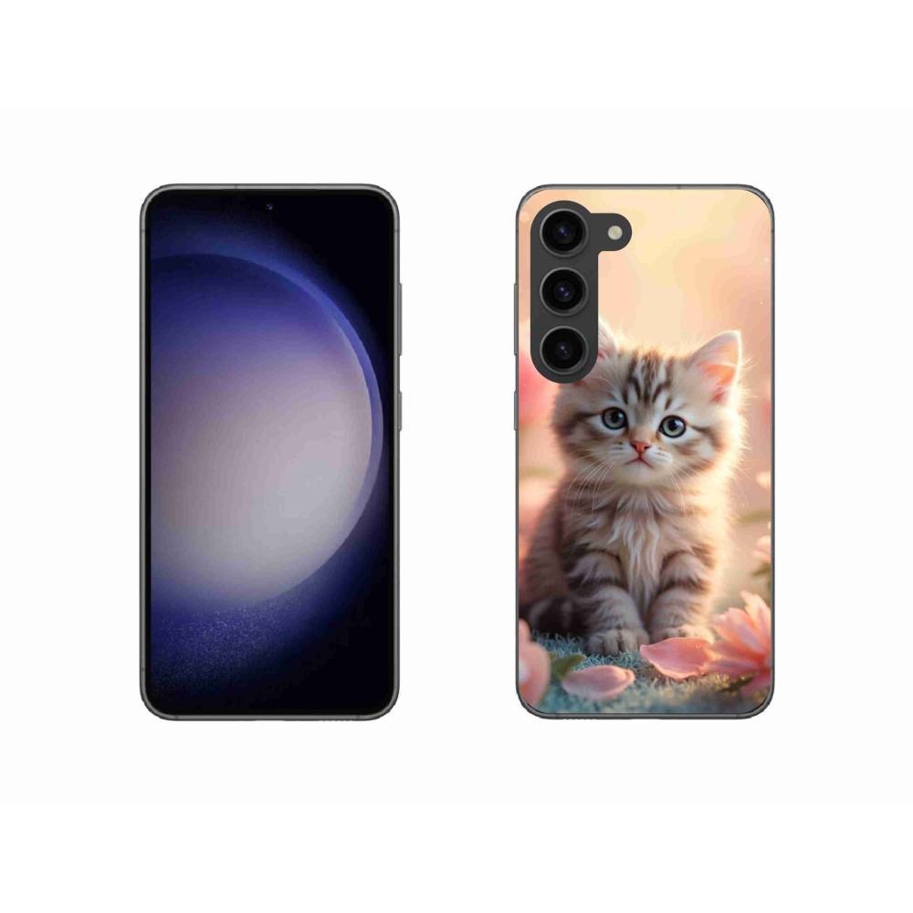 Gelový kryt mmCase na Samsung Galaxy S23 5G - roztomilé kotě 8