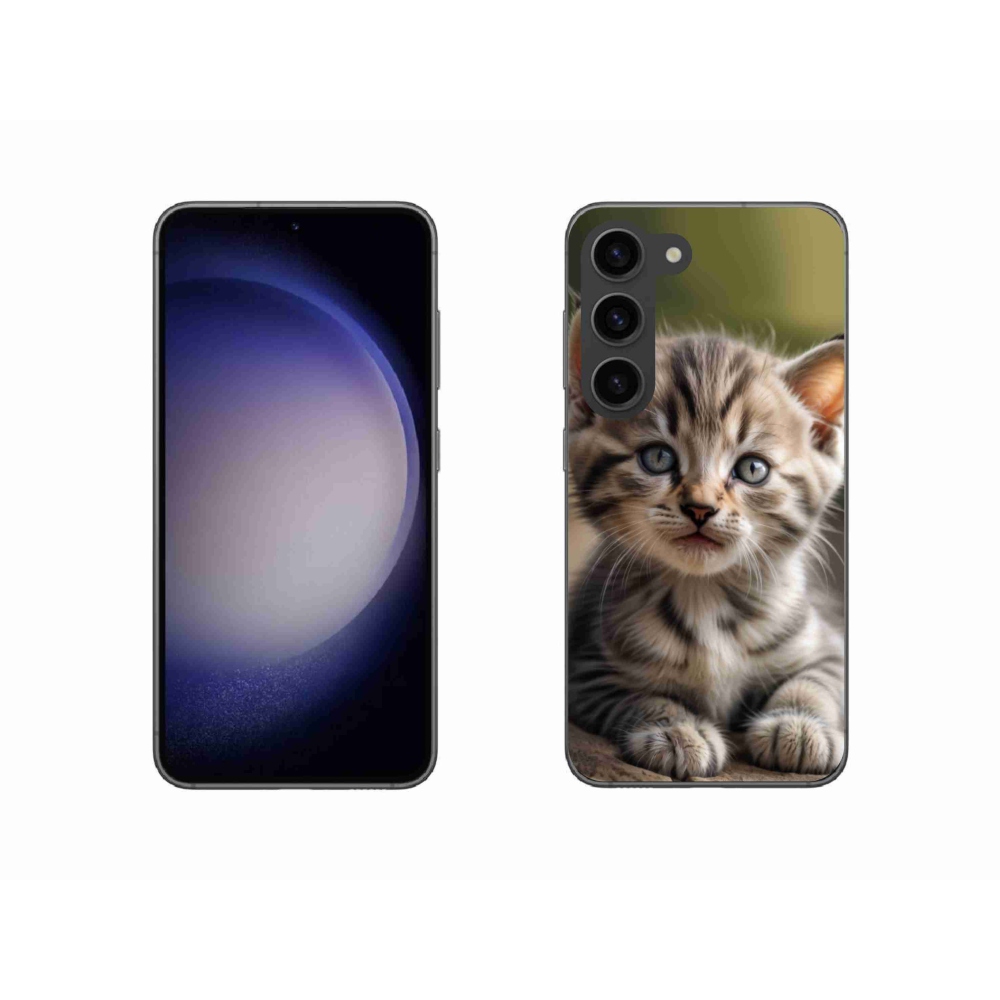 Gelový kryt mmCase na Samsung Galaxy S23 5G - roztomilé kotě 9