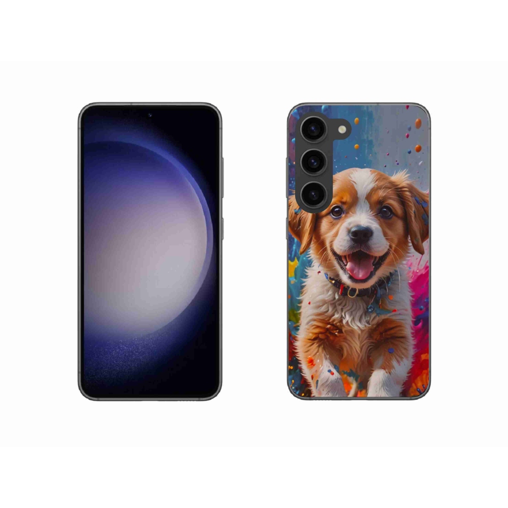 Gelový kryt mmCase na Samsung Galaxy S23 5G - roztomilé štěně 3