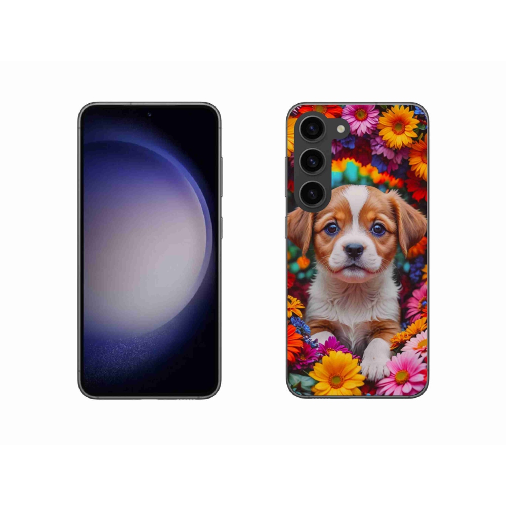 Gelový kryt mmCase na Samsung Galaxy S23 5G - roztomilé štěně