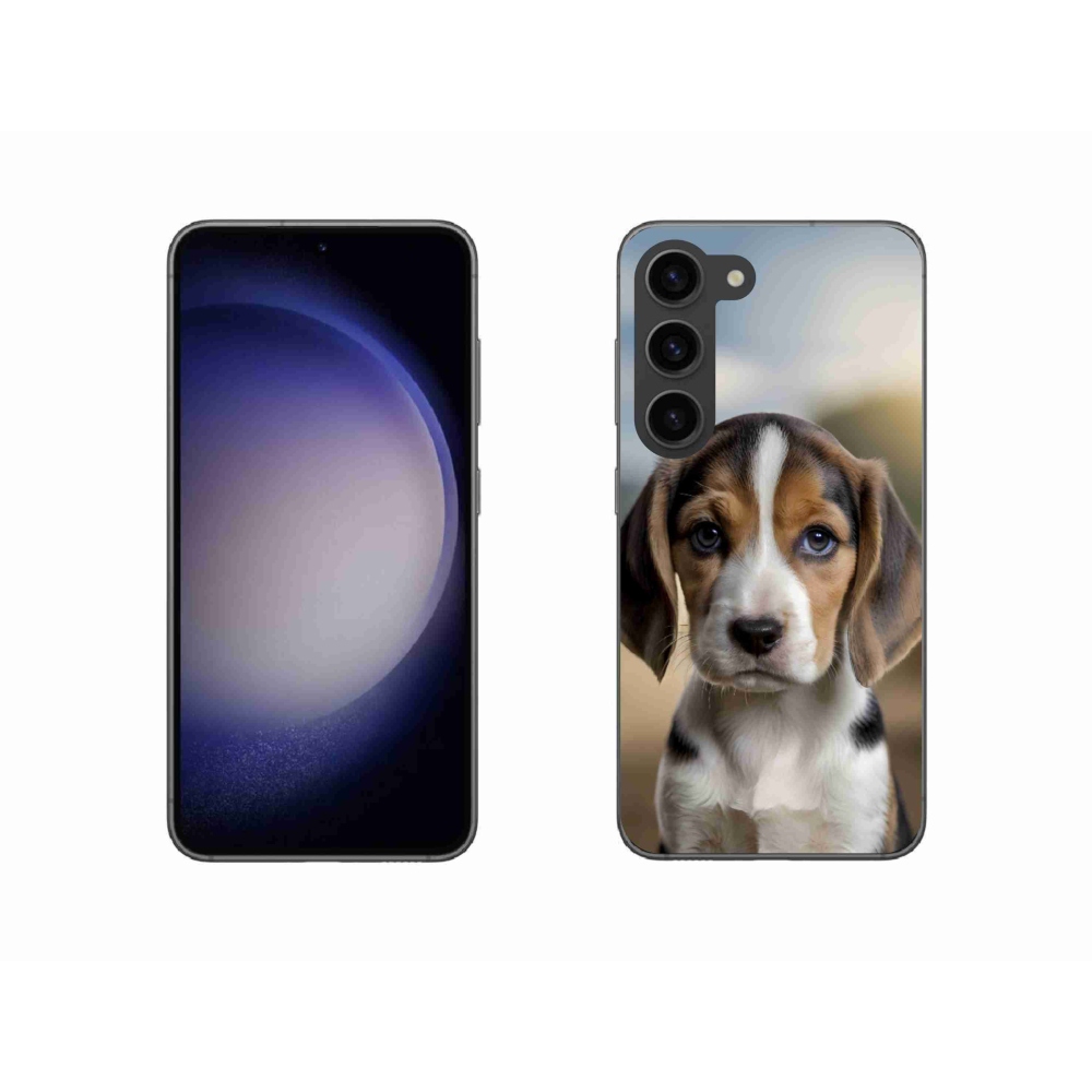Gelový kryt mmCase na Samsung Galaxy S23 5G - roztomilý bígl