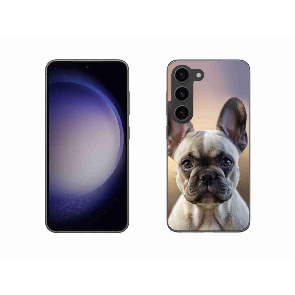 Gelový kryt mmCase na Samsung Galaxy S23 5G - roztomilý francouzský buldoček