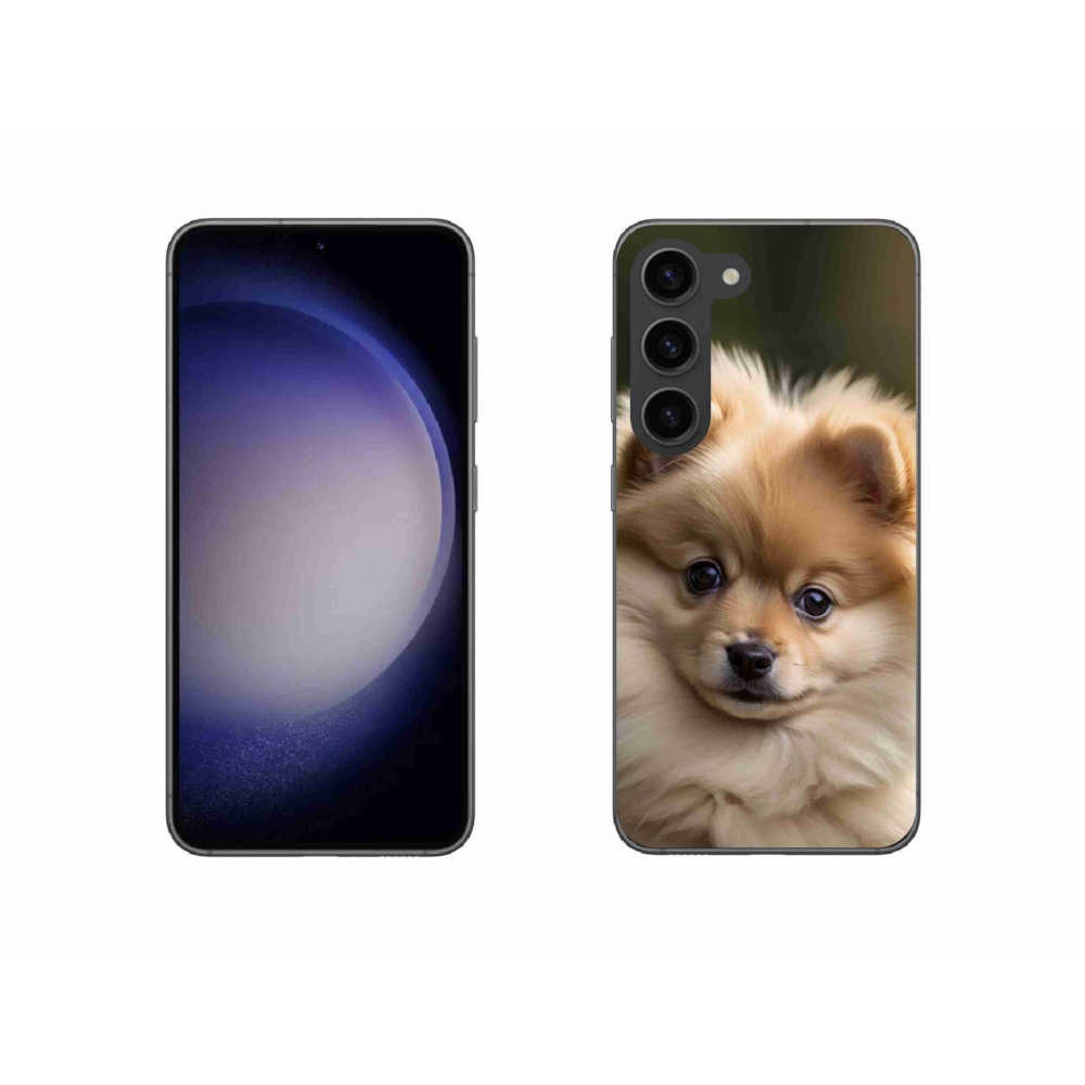 Gelový kryt mmCase na Samsung Galaxy S23 5G - roztomilý pomeranian 2