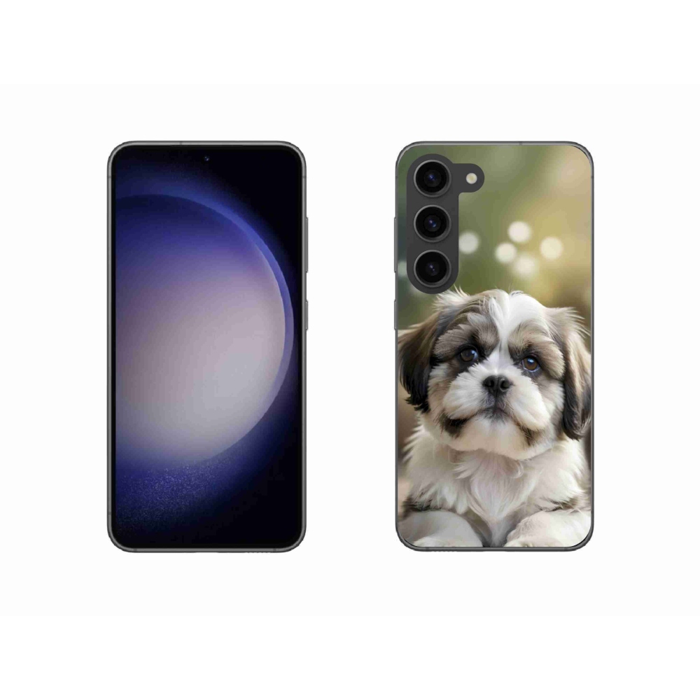 Gelový kryt mmCase na Samsung Galaxy S23 5G - roztomilý shih-tzu
