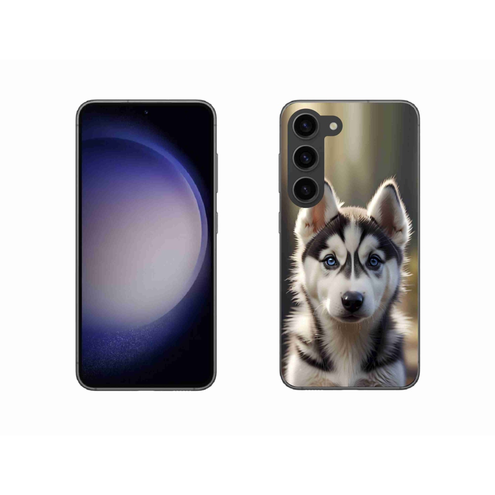 Gelový kryt mmCase na Samsung Galaxy S23 5G - roztomilý sibiřský husky