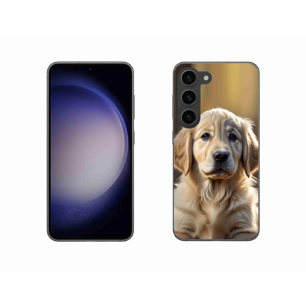 Gelový kryt mmCase na Samsung Galaxy S23 5G - roztomilý zlatý retrívr