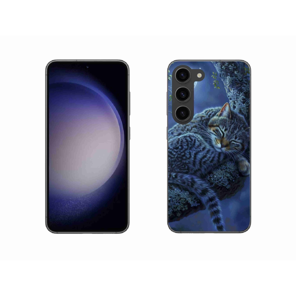Gelový kryt mmCase na Samsung Galaxy S23 5G - spící kočka