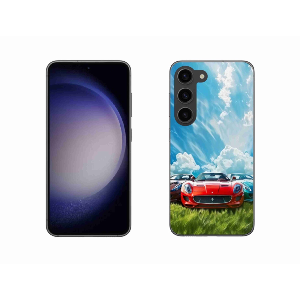 Gelový kryt mmCase na Samsung Galaxy S23 5G - sportovní vozy
